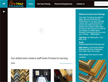 Tablet Screenshot of onehourframing.com